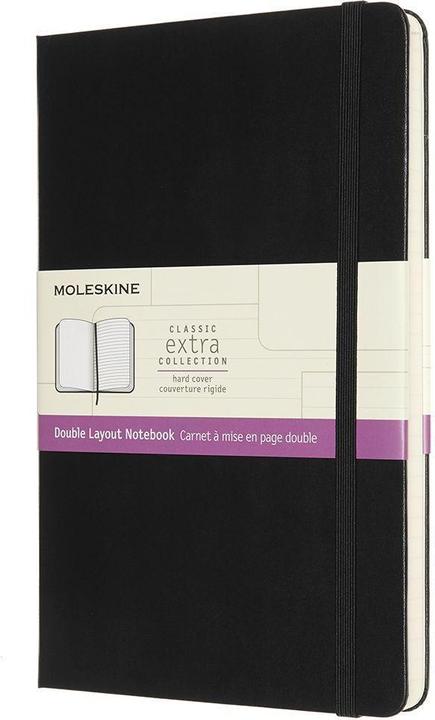 Actual product image Moleskine Notebook Double (13 x 21 cm, Lined, Plain, Hardcover)