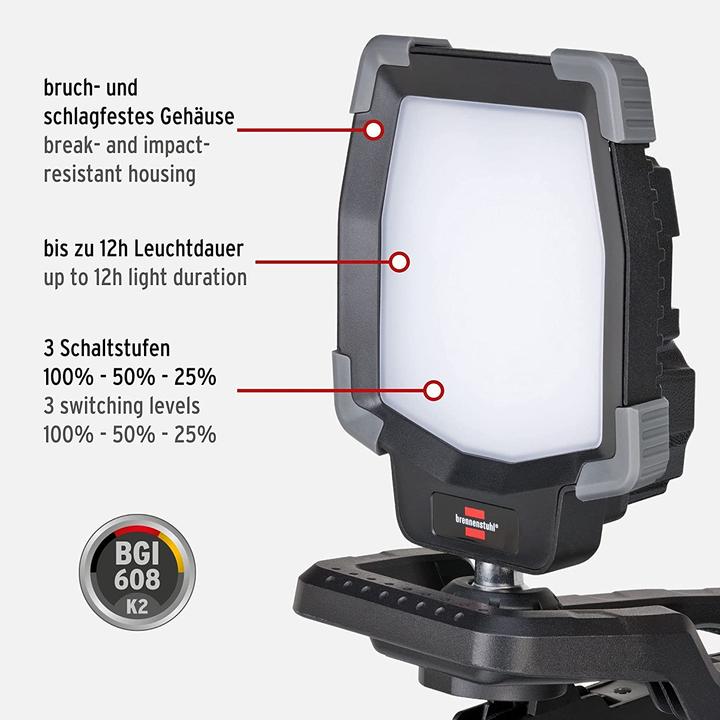 Image du produit Brennenstuhl Projecteur LED - avec accu Li-Ion (3800 lm)