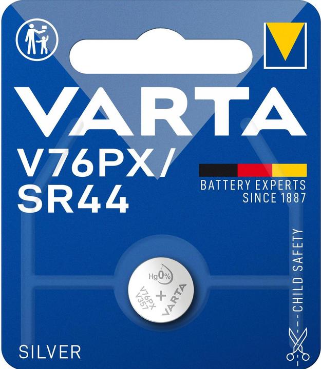 Image du produit Varta Electronics V76PX (1 pcs, SR44, 145 mAh)