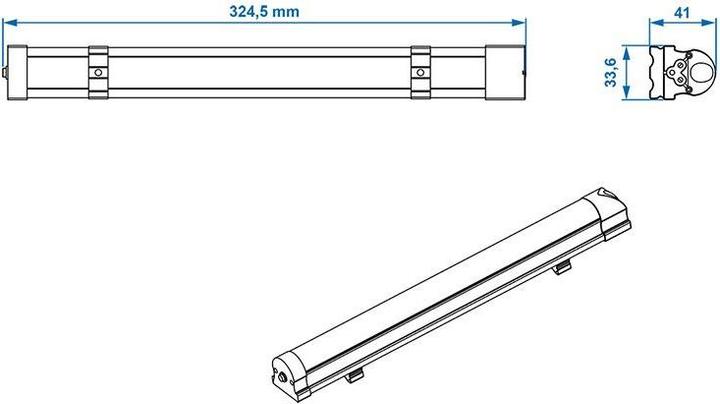 Image du produit ProPlus Lampe linéaire 42-Leds