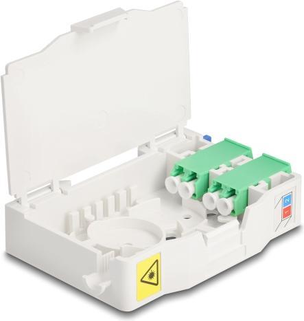 Actual product image Delock Fibre optic junction box for top-hat rail with splice holder (Splice box)