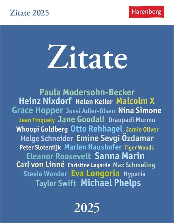 Produktbild Harenberg Zitate Tagesabreisskalender 2025 (Deutsch)