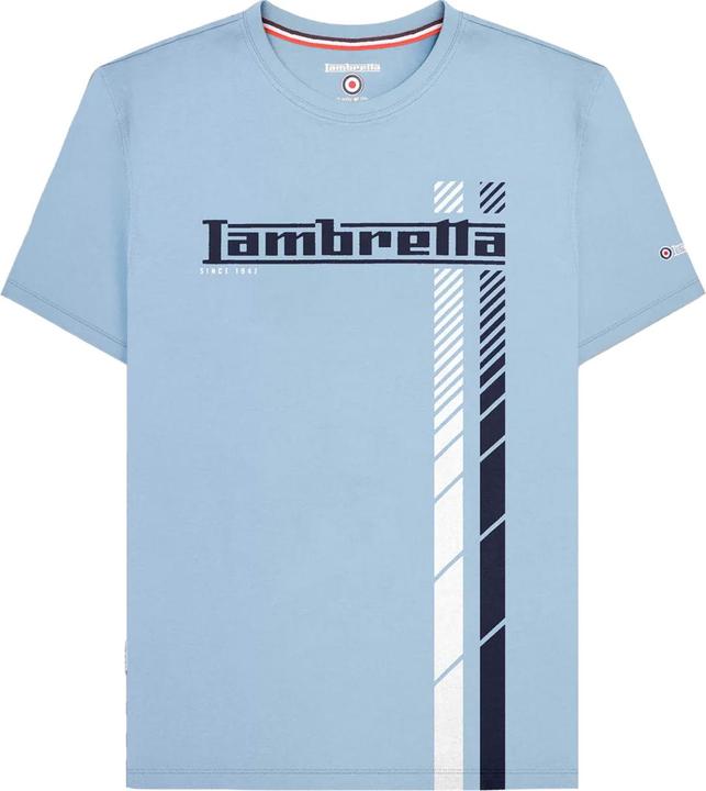 Immagine prodotto Lambretta SS25 Maglietta Grande e Alto Striscia Da Corsa Uomo (4XL)