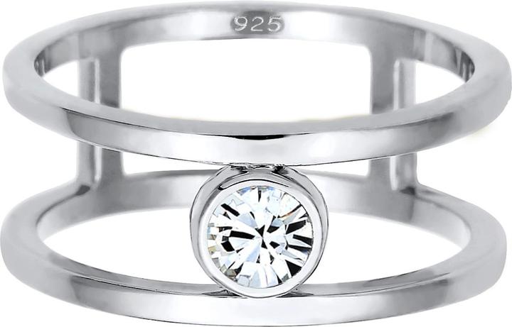 Immagine prodotto Elli Anello di cristallo, anello solitario (56, 925 Argento)