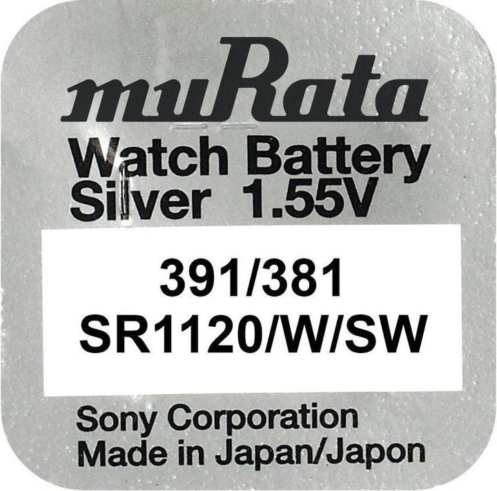 Actual product image Murata Button cell silver oxide n 381 (10 pcs., SR55, 60 mAh)