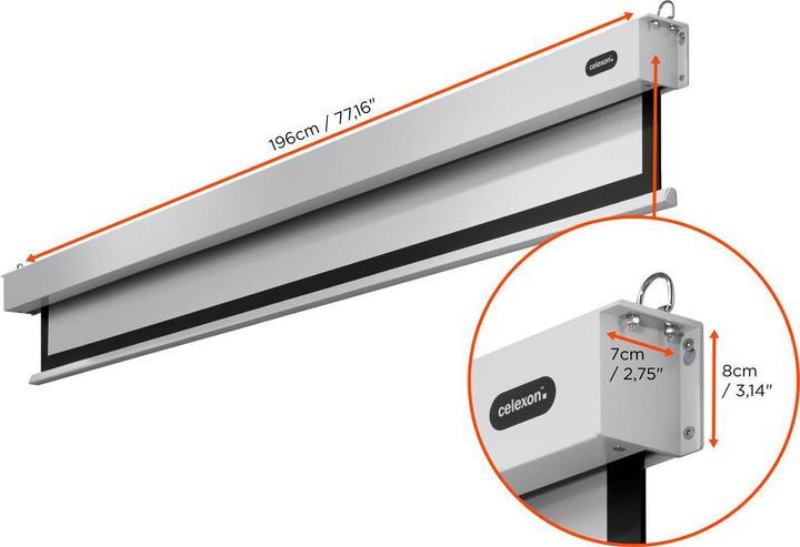 Image du produit Celexon Electric Professional Plus Home cinema format - Ecran - Possibilité de montage au plafond (81.50", 16:9)