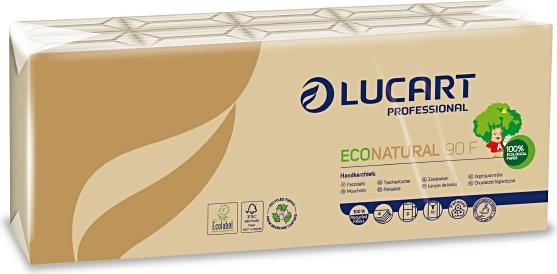 Actual product image Lucart Handkerchiefs Econatrual, 4-ply, natural colour, pack of 10