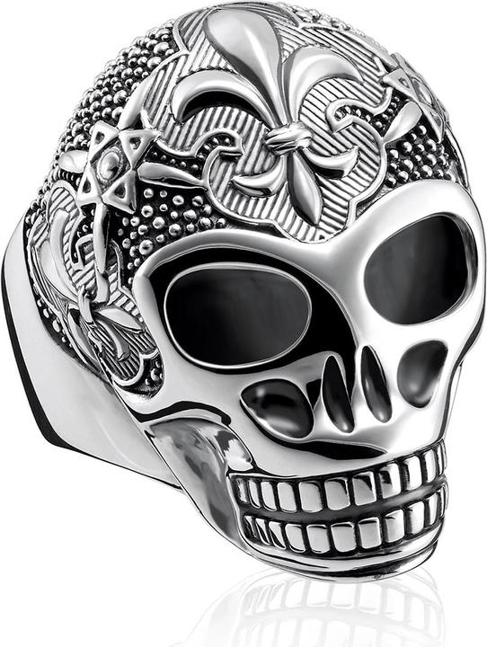 Thomas Sabo Ring Lilien Totenkopf (56, 925 Silber)