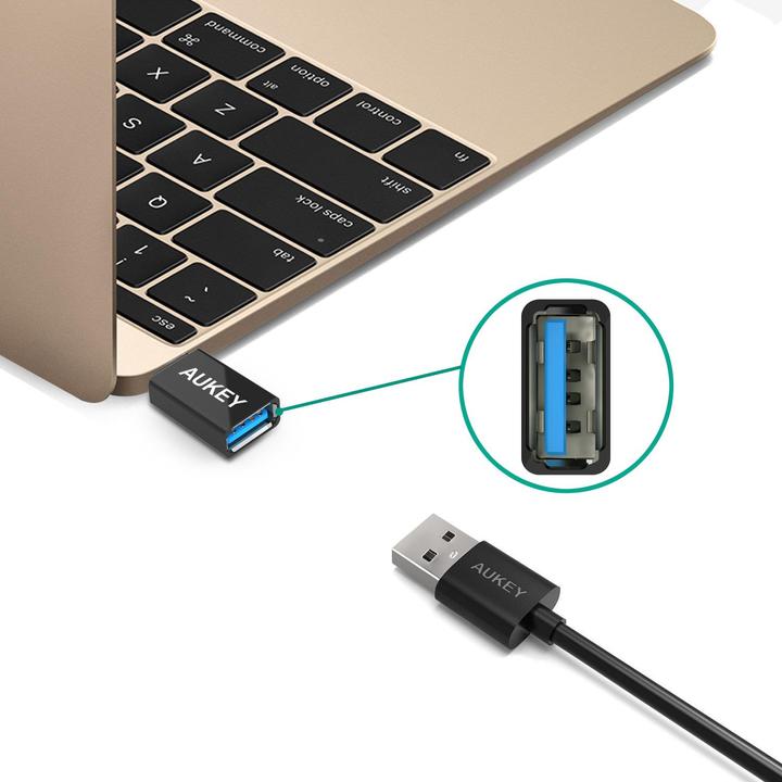 Produktbild Aukey USB C to USB 3.0 Adapter (USB 3.0, 2.80 cm)