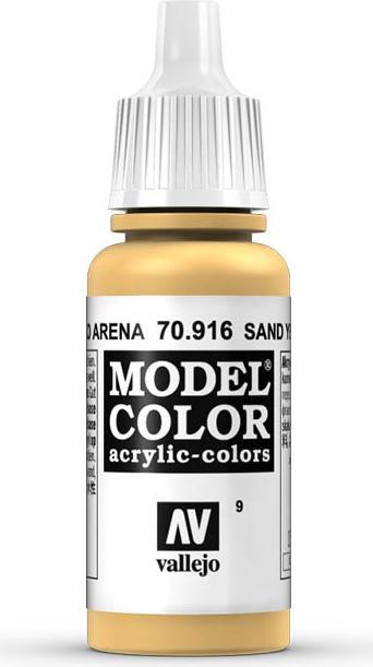 Image du produit Vallejo Couleur du modèle - Sand Yellow (70.916)