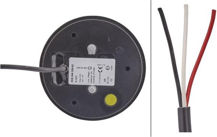 Produktbild Hella Rücklicht LED glasklar geschraubt Anbau