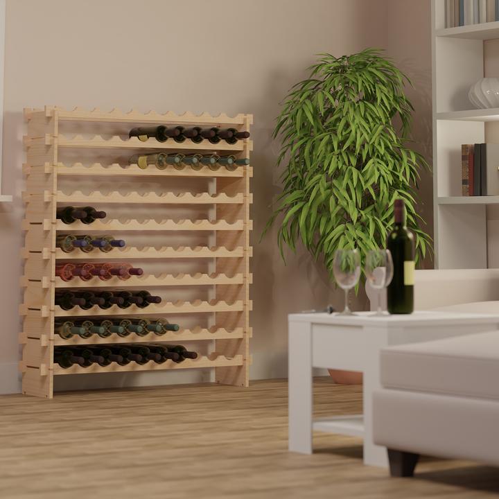 Actual product image Relaxdays Weinregal (103 x 25 x 120 cm, 100 Fl.)