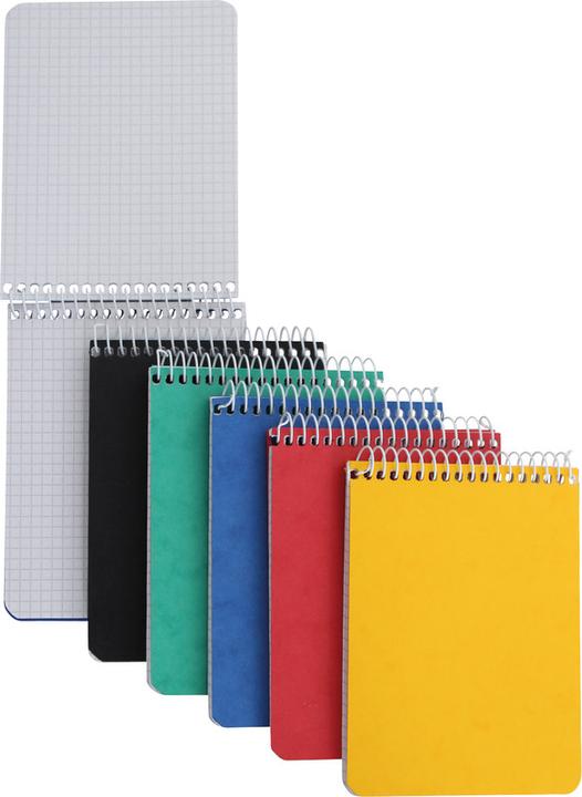 Immagine prodotto Naturaline Taccuino a spirale con copertina in cartone stampato (121 x 91 mm, Quadretti, Copertina morbida)