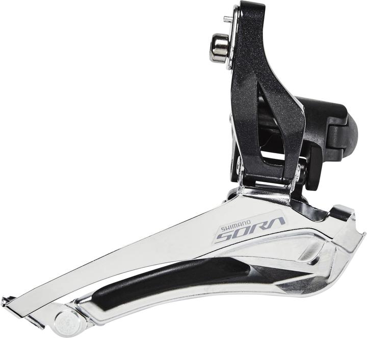 Actual product image Shimano Sora FD-R3000 front derailleur clamp high 2x9 down pull