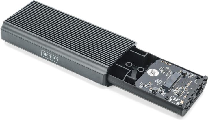 Immagine prodotto Digitus Alloggiamento per disco rigido USB M.2, SDD, esterno, NVMe, 40Gbps, USB 4.0, alluminio, senza attrez (M.2 2280, M.2 2230, M.2 2260, M.2 2242)