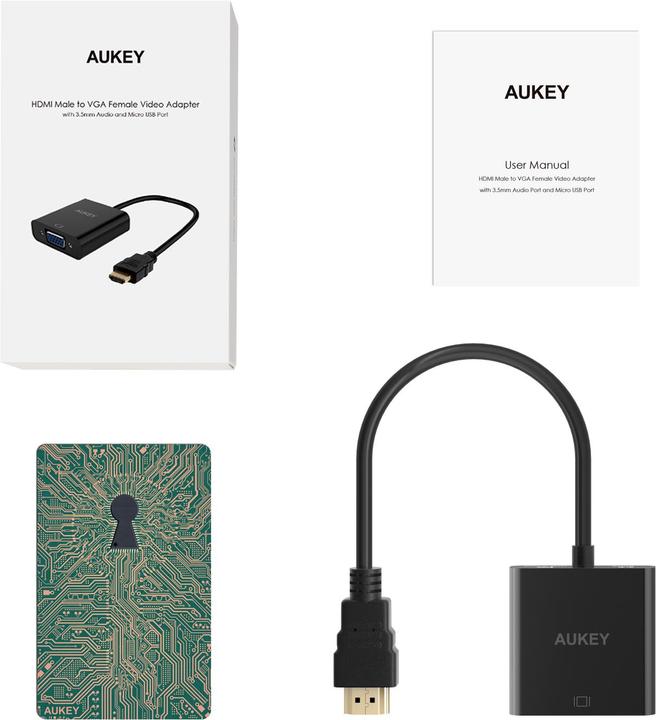 Image du produit Aukey HDMI vers (VGA, 20 cm)