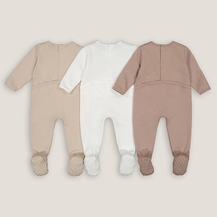 Actual product image La Redoute Collections Cotton 3-Pack Romper (60)