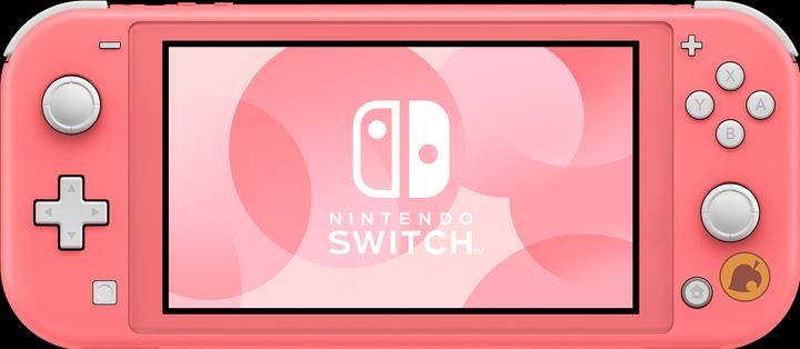 Actual product image Nintendo Switch Lite Animal Crossing: New Horizons Isabelle Aloha Edition