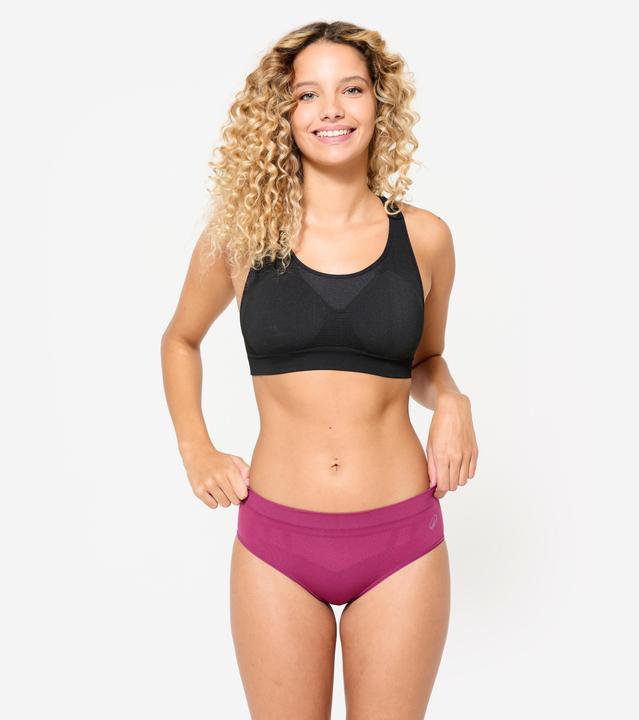 Image du produit Kalenji Lot de 3 culottes sans coutures Femme, Violet/Blanc/Bleu (M, L)