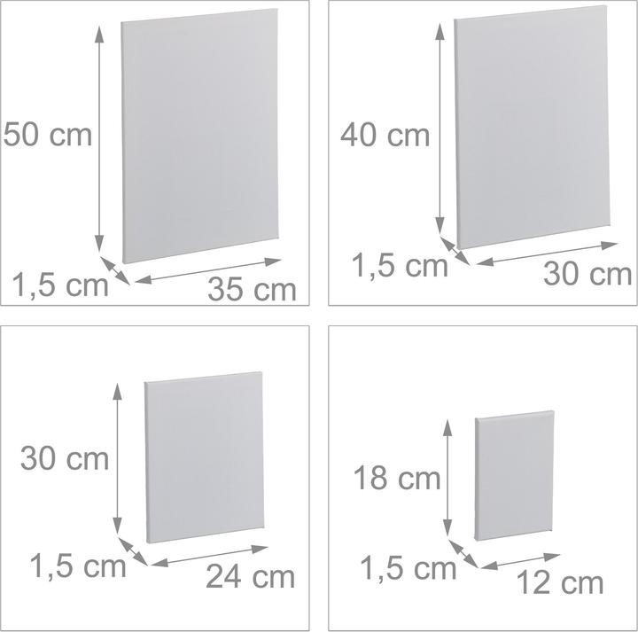 Produktbild Relaxdays Leinwand-Set