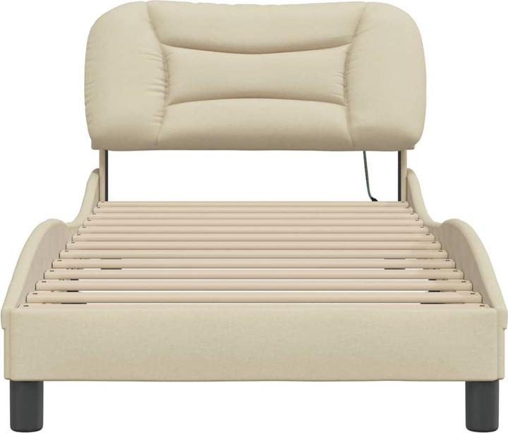 Actual product image VidaXL Bed frame with LED fabric (90 x 190 cm)