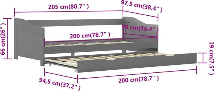 Produktbild VidaXL Mamo (90 x 200 cm)
