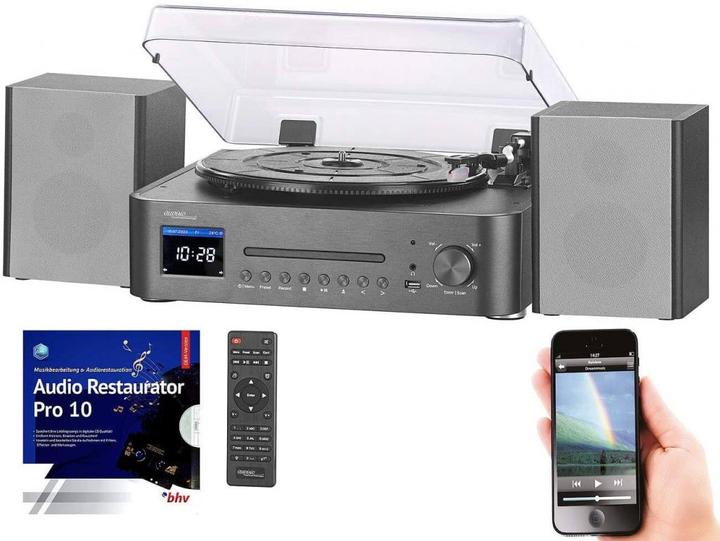 Image du produit Auvisio Chaîne hi-fi numérique & numériseur, logiciel inclus