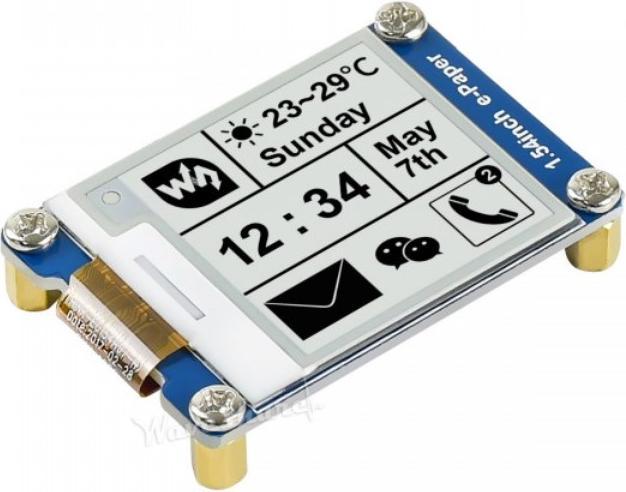 Produktbild WaveShare 200x200 1.54inch Schwarz Weiss E-Ink Display