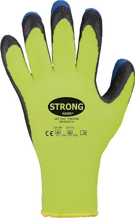 Stronghand Handschuhe Forster Grösse 10 neon-gelb/blau EN 388, EN 511 PSA-Kategorie II (10)