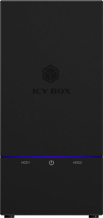 Produktbild Icy Box IB-RD3621-C31 Externes 2-Bay-RAID-Gehäuse für 2x 2,5-Zoll- oder 3,5-Zoll-SATA-Laufwerke (2.5", 3.5")