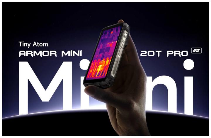 Produktbild Ulefone Armor Mini 20T Pro (256 GB, Frost Black, 4.70", Dual SIM, 5G)