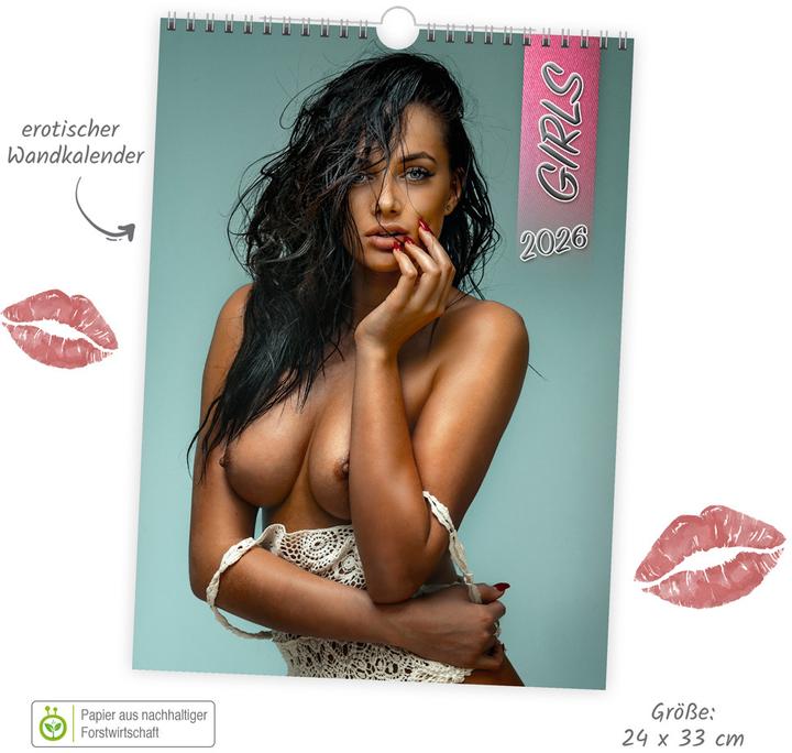 Produktbild Trtsch Erotikkalender Girls 2026 (24 x 33 cm, Harter Einband, Deutsch)