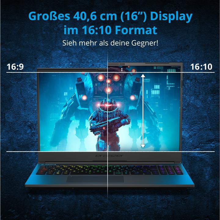 Immagine prodotto Erazer Maggiore X20 RTX 4070 (16", Intel Core i7-14700HX, 16 GB, 1000 GB, DE)