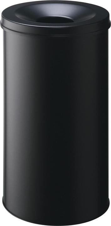 Actual product image Durable Mülleimer - rund - 60 L - Stahl - Schwarz (60 l)