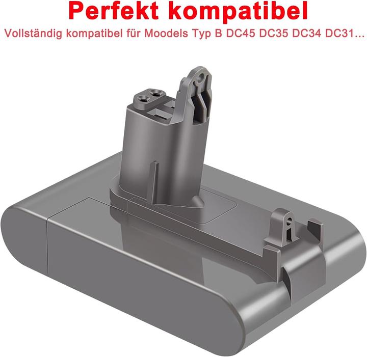 Immagine prodotto Kunlun Batteria sostitutiva DC34 da 3500mAh per Dyson