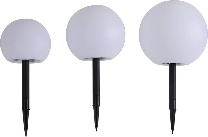 Produktbild Lindby Lago Solarzelle Leuchte 3 pcs. White (20 lm, IP44)