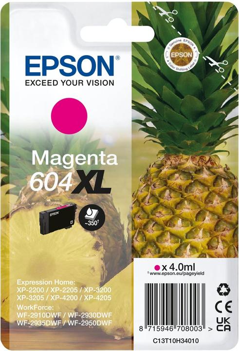 Actual product image Epson Ink/604XL 603XL Starfish MG SEC (M)