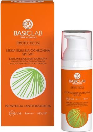 Actual product image BasicLab Protecticus Lightweight Protective Emulsion Spf50+ 50Ml (Sun cream face, SPF 50, 50 ml)