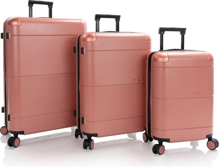 Heys Zen 4 Rollen Kofferset 3-teilig mit Dehnfalte (50 l, XL (ab 115l))