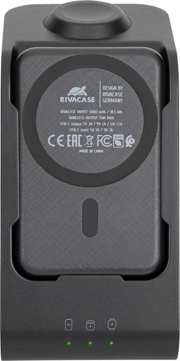 Image du produit Rivacase VA4917 Chargeur sans fil Qi 15W avec batterie externe avec QC/PD 5000mAh Quick Charge Functi (15 W)
