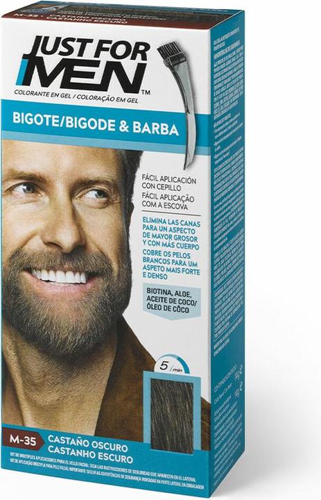 Produktbild Just For Men Mostache And Beard Dark Brown 28 4g (Dunkles Kastanienbraun)
