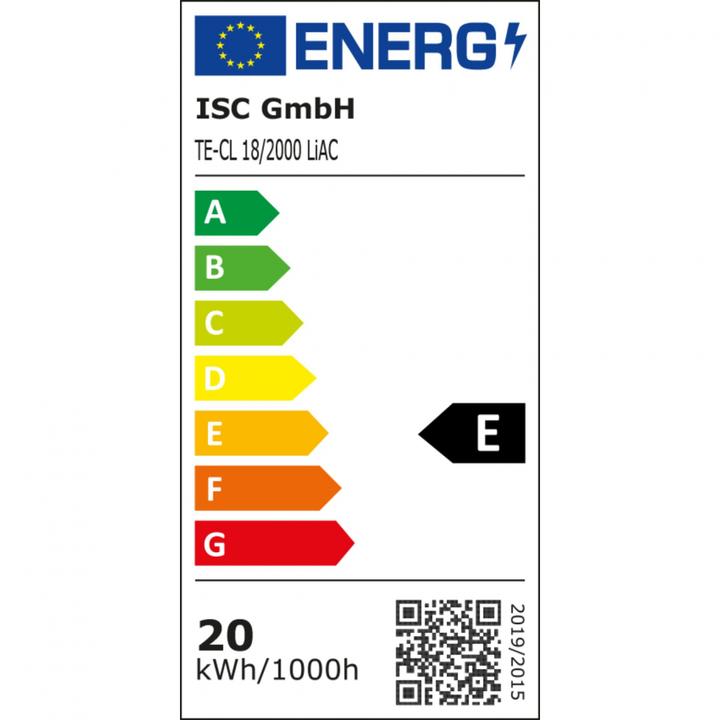 Energielabel Einhell TE-CL 18/2001 (1966 lm)