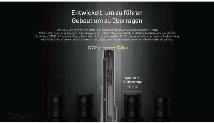 Image du produit Nitecore EDC27 UHI (13.53 cm, 3100 lm)