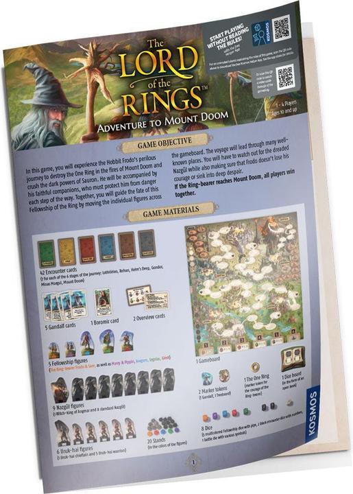 Produktbild Kosmos Lord of the Rings - Adventure to Mount Doom (EN) (KOS1815) (Englisch)