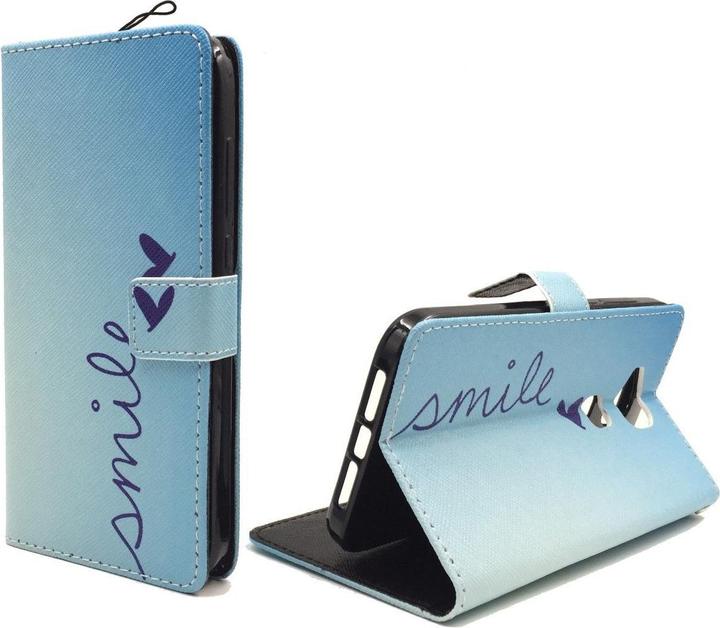 Produktbild König Design Schutz Hülle für Huawei G8 Smile Blau Tasche Case Cover + 1 Panzer Schutz Glas Bumper (LG G8)