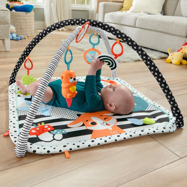 Actual product image Fisher-Price Animal Friends Contrast Play Blanket