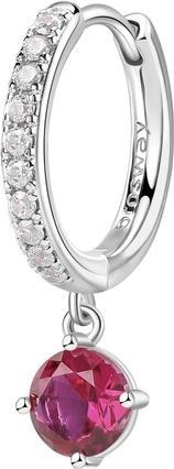 Produktbild Brosway Fancy Passion Ruby FPR86 Circle Single Earring (Silber)