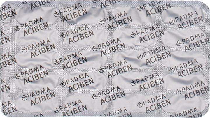 Nutritional values and ingredients Padma Aciben (100 Piece, Capsules, 83 g)