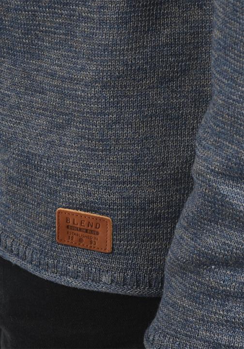 Actual product image Blend Dan Men's Jumper Knit Pullover With O-Neck Flecked (L)