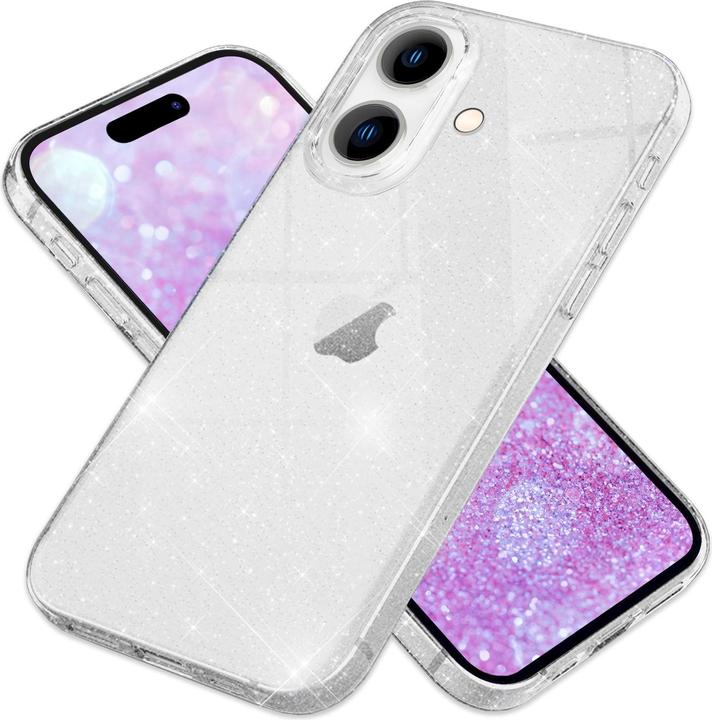 Produktbild Nalia Klare Glitzer Silikon Hülle (Apple iPhone 16)